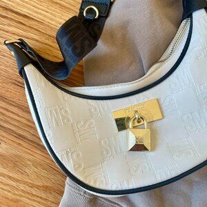 Steve Madden White Leather Shoulder Bag